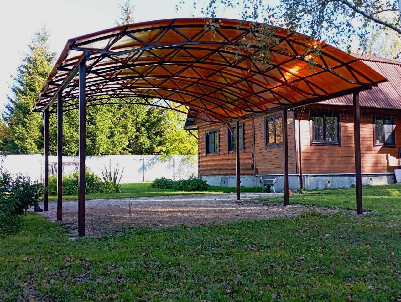 Хай-тек автонавес из поликарбоната для машин