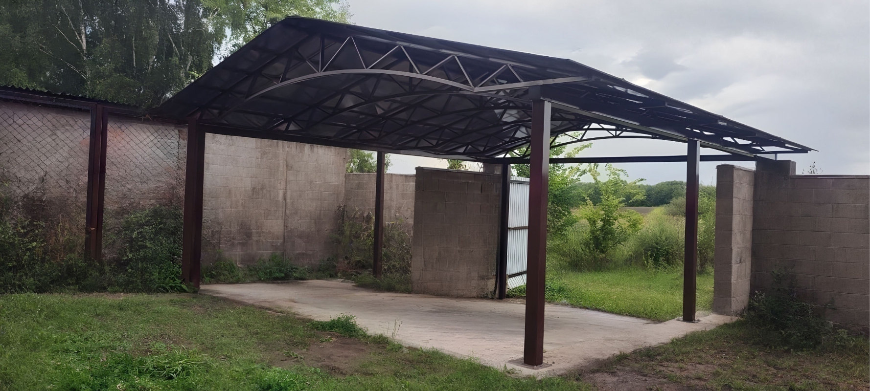 Хай-тек автонавес из поликарбоната для машин